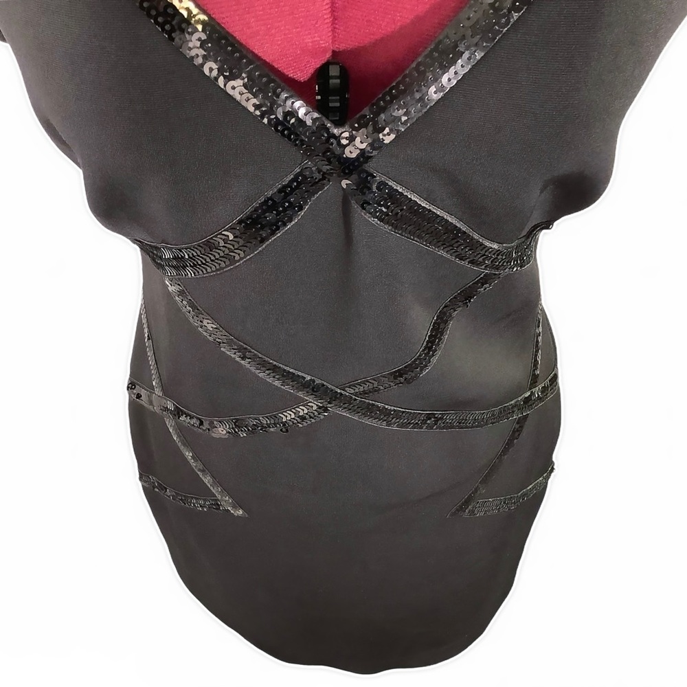 🎉HP🎉LAUNDRY SHELLI SEGAL Sequin CrissCross 👗 - Picture 6 of 9